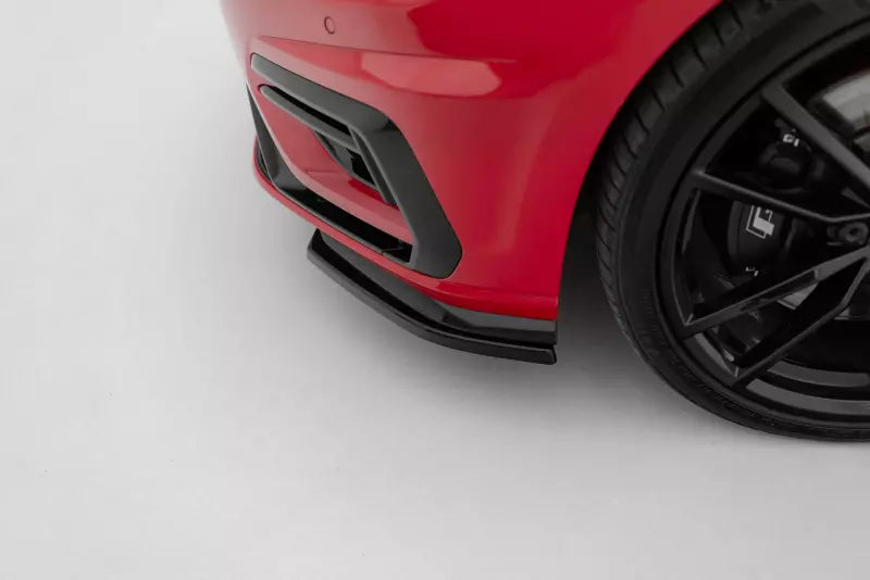 Maxton Design Frontlippen Flaps V.8 für VW Golf 7 R-Line / R Facelift ab 03/2017 Hochglanz schwarz – Ansicht 2