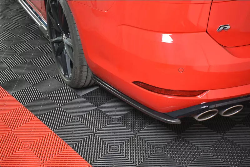 Maxton Design Diffusor Flaps V.1 für VW Golf 7 R-Line / R Variant Facelift ab 03/2017 Hochglanz schwarz – Ansicht 1