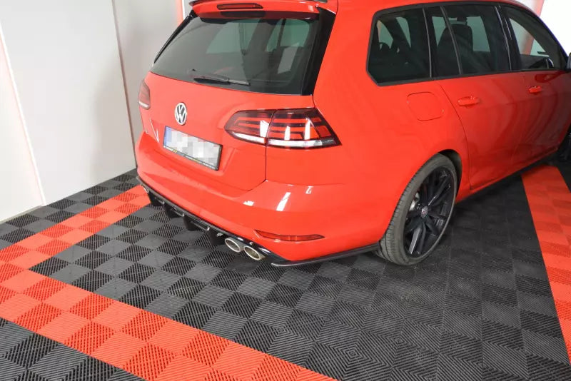 Maxton Design Diffusor Flaps V.1 für VW Golf 7 R-Line / R Variant Facelift ab 03/2017 Hochglanz schwarz – Ansicht 2