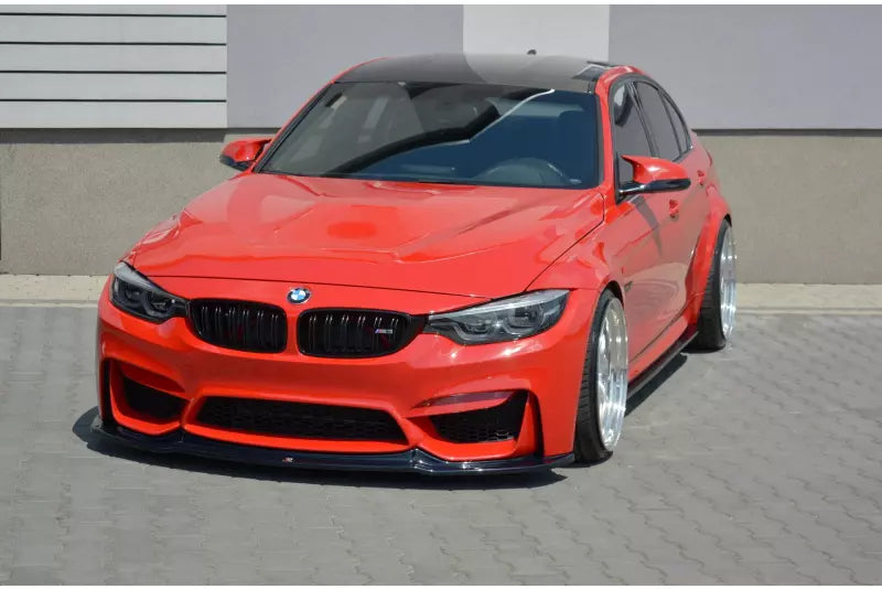 Maxton Design Frontlippe V.1 für BMW M3 F80 Hochglanz schwarz – Ansicht 1