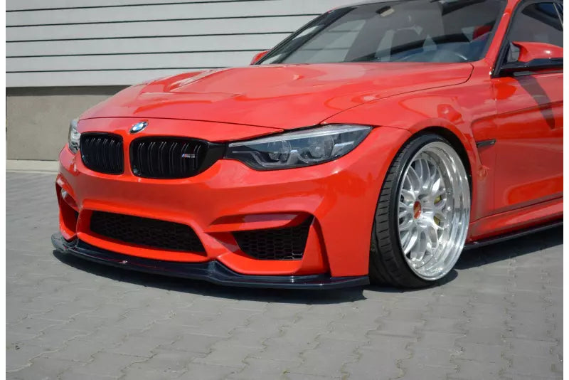 Maxton Design Frontlippe V.1 für BMW M3 F80 Hochglanz schwarz – Ansicht 2