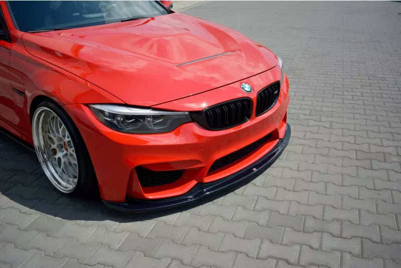 Maxton Design Frontlippe V.1 für BMW M3 F80 Hochglanz schwarz – Ansicht 3