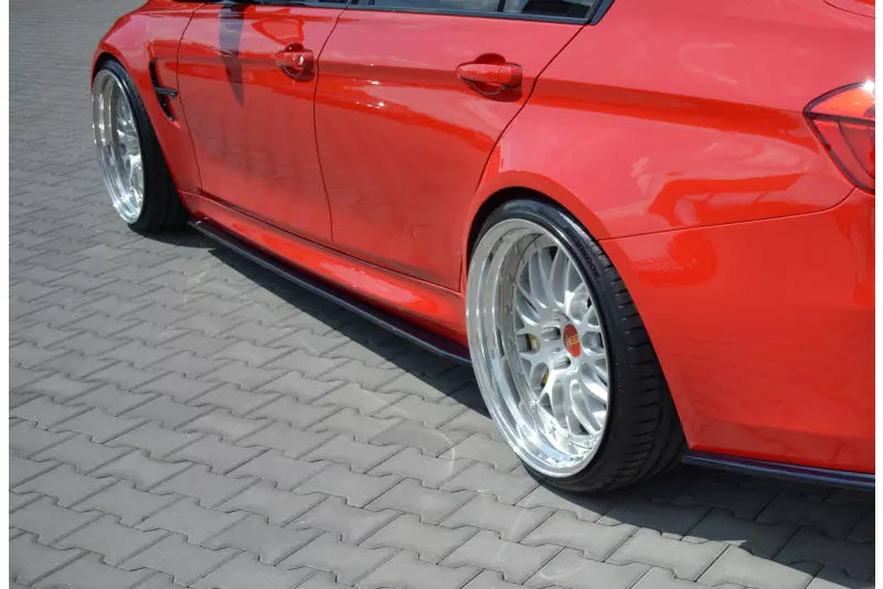 Maxton Design Seitenschweller (Paar) V.1 für BMW M3 F80 Hochglanz schwarz – Ansicht 3
