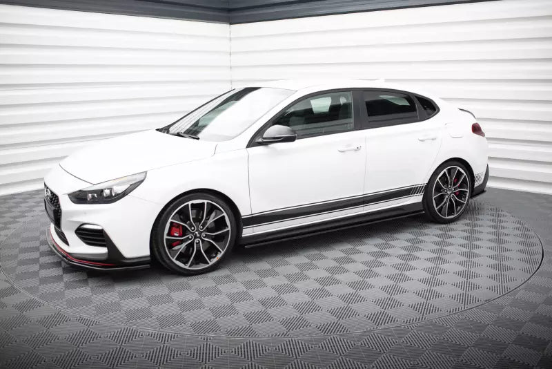 Maxton Design Seitenschweller (Paar) V.1 für Hyundai I30 N Mk3 Hochglanz schwarz – Ansicht 2