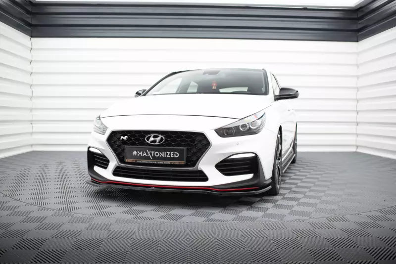 Maxton Design Frontlippe V.2 für Hyundai I30 N Mk3 Hochglanz schwarz – Ansicht 1