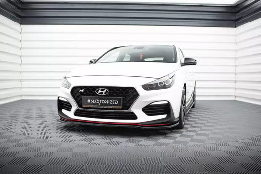 Maxton Design Frontlippe V.2 für Hyundai I30 N Mk3 Hochglanz schwarz – Ansicht 1