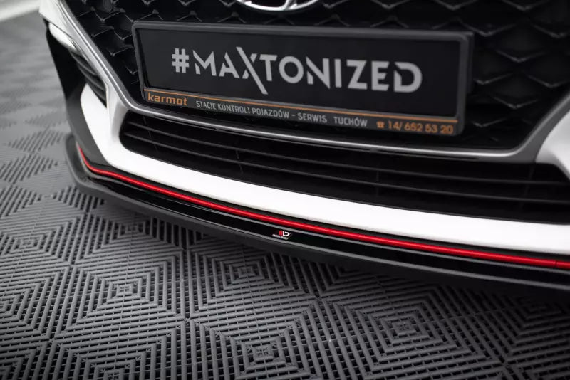 Maxton Design Frontlippe V.2 für Hyundai I30 N Mk3 Hochglanz schwarz – Ansicht 3