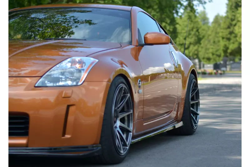 Maxton Design Seitenschweller (Paar) für Nissan 350Z Hochglanz schwarz – Ansicht 2