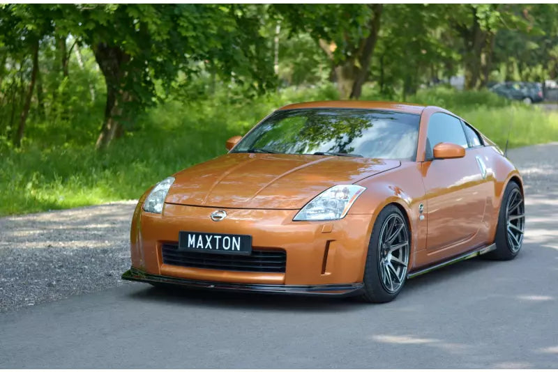 Maxton Design Frontlippe für Nissan 350Z Hochglanz schwarz – Ansicht 1