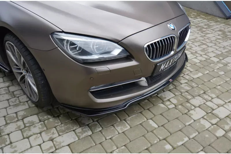 Maxton Design Frontlippe für BMW 6er F06 Gran Coupe Hochglanz schwarz – Ansicht 2