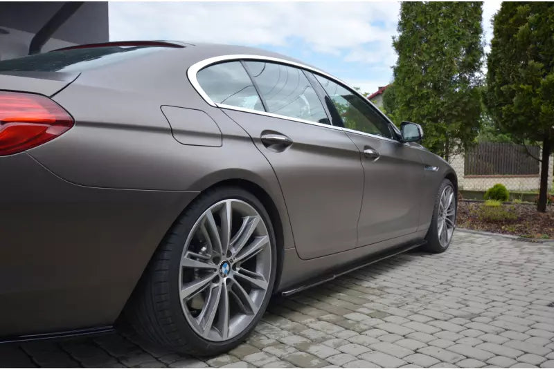 Maxton Design Seitenschweller (Paar) für BMW 6er F06 Gran Coupe Hochglanz schwarz – Ansicht 1