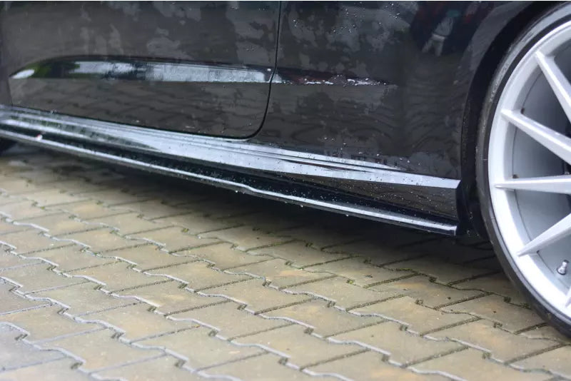 Maxton Design Seitenschweller (Paar) für Audi S3 / A3 S-Line 8V Hatchback Hochglanz schwarz – Ansicht 4