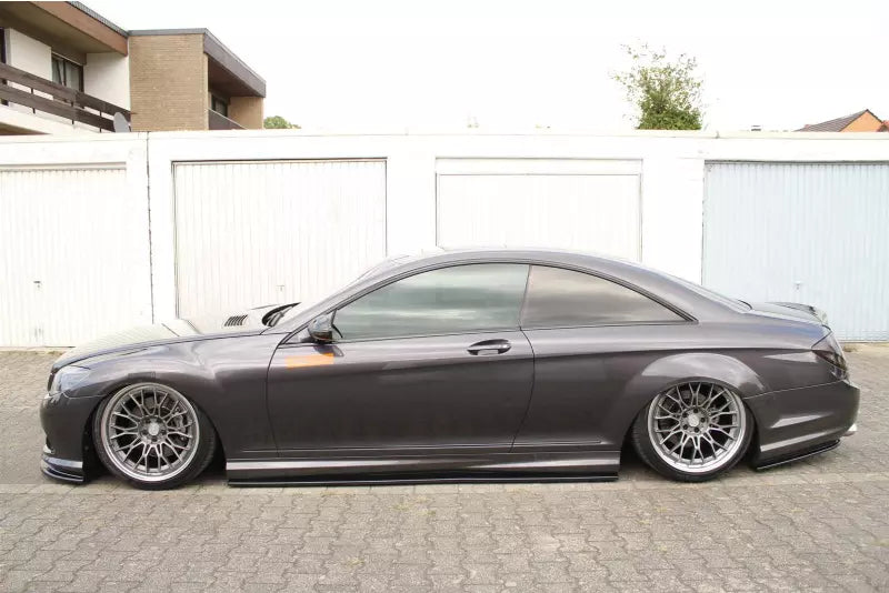 Maxton Design Seitenschweller (Paar) für Mercedes CL 500 C216 AMG-Line Hochglanz schwarz – Ansicht 2