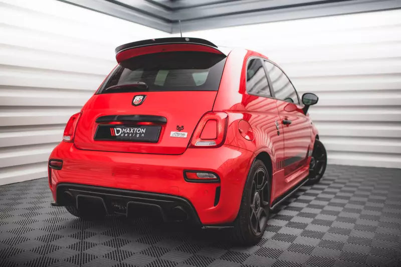 Maxton Design Heckspoiler Lippe für Fiat 500 Abarth Mk1 Facelift Hochglanz schwarz – Ansicht 2