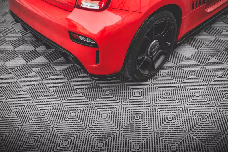 Maxton Design Diffusor Flaps für Fiat 500 Abarth Mk1 Facelift Hochglanz schwarz – Ansicht 1