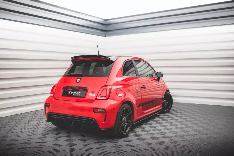 Maxton Design Diffusor Flaps für Fiat 500 Abarth Mk1 Facelift Hochglanz schwarz – Ansicht 2