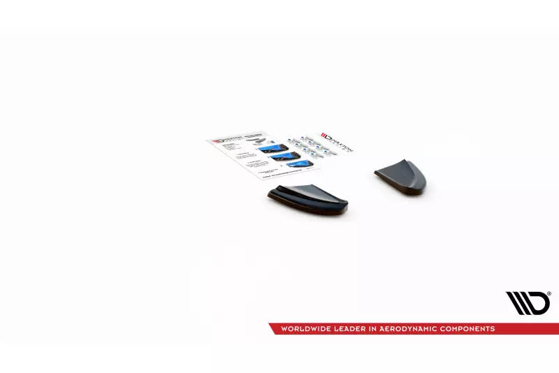 Maxton Design Diffusor Flaps für Fiat 500 Abarth Mk1 Facelift Hochglanz schwarz – Ansicht 3