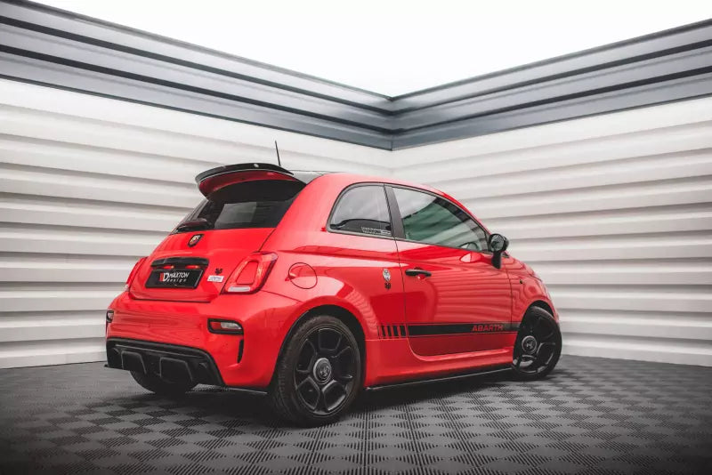 Maxton Design Seitenschweller (Paar) für Fiat 500 Abarth Mk1 Facelift Hochglanz schwarz – Ansicht 2