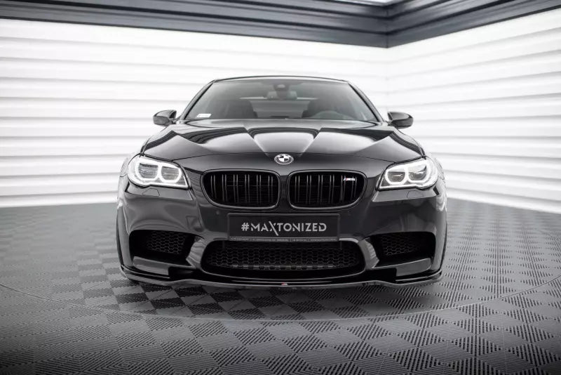 Maxton Design Frontlippe V.2 für BMW M5 F10 / F11 Hochglanz schwarz – Ansicht 2