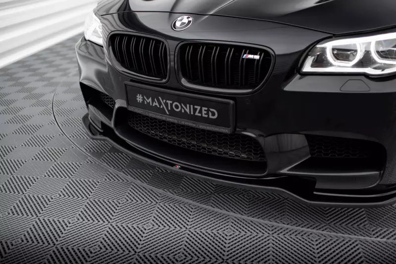Maxton Design Frontlippe V.2 für BMW M5 F10 / F11 Hochglanz schwarz – Ansicht 3
