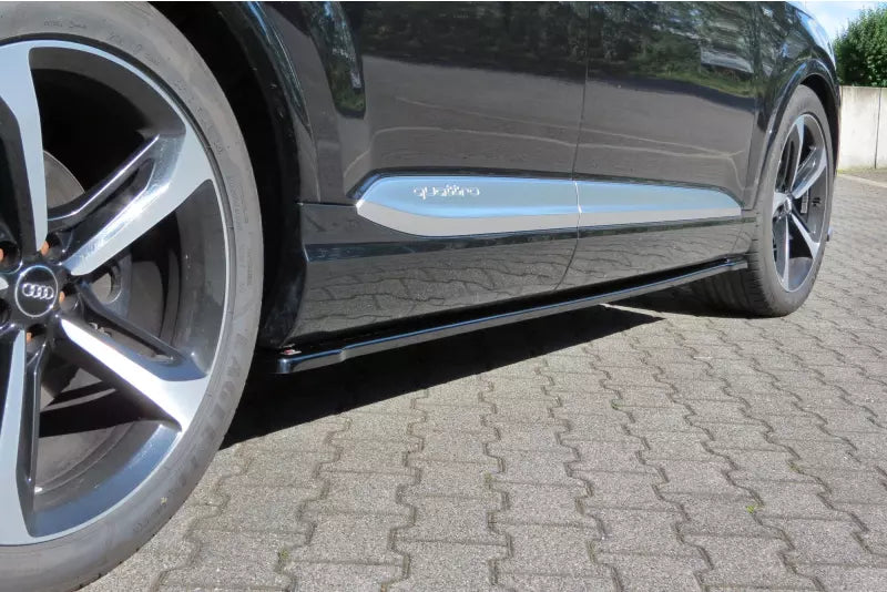 Maxton Design Seitenschweller (Paar) für Audi SQ7 / Q7 S-Line 4M Hochglanz schwarz – Ansicht 1