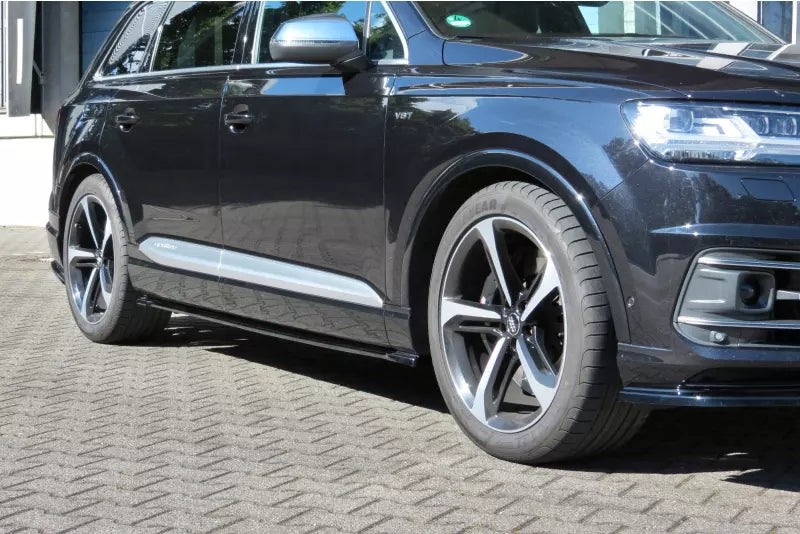 Maxton Design Seitenschweller (Paar) für Audi SQ7 / Q7 S-Line 4M Hochglanz schwarz – Ansicht 4
