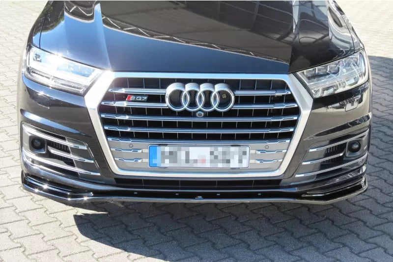Maxton Design Frontlippe für Audi SQ7 / Q7 S-Line 4M Hochglanz schwarz – Ansicht 1