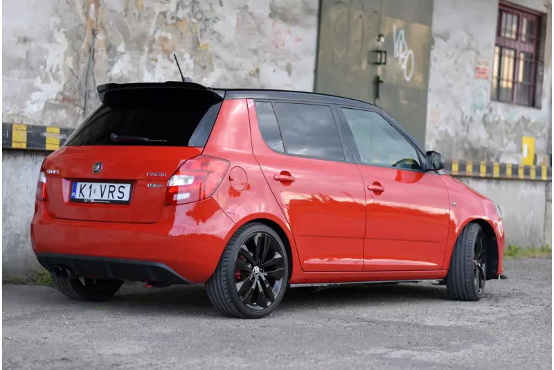 Maxton Design Seitenschweller (Paar) für Skoda Fabia RS 2 II Hochglanz schwarz – Ansicht 3