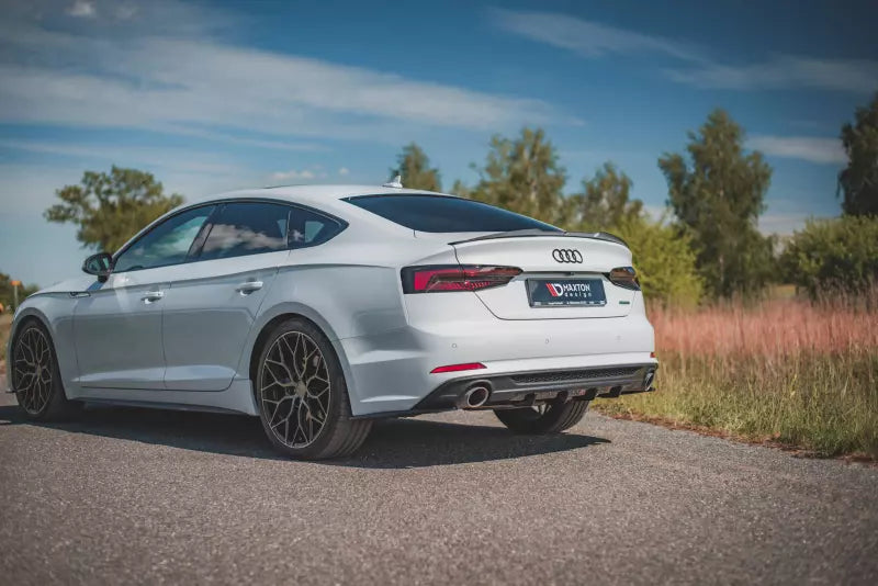 Maxton Design Heckdiffusor V.3 für Audi A5 B9 F5 S-Line Coupe / Sportback Hochglanz schwarz – Ansicht 4