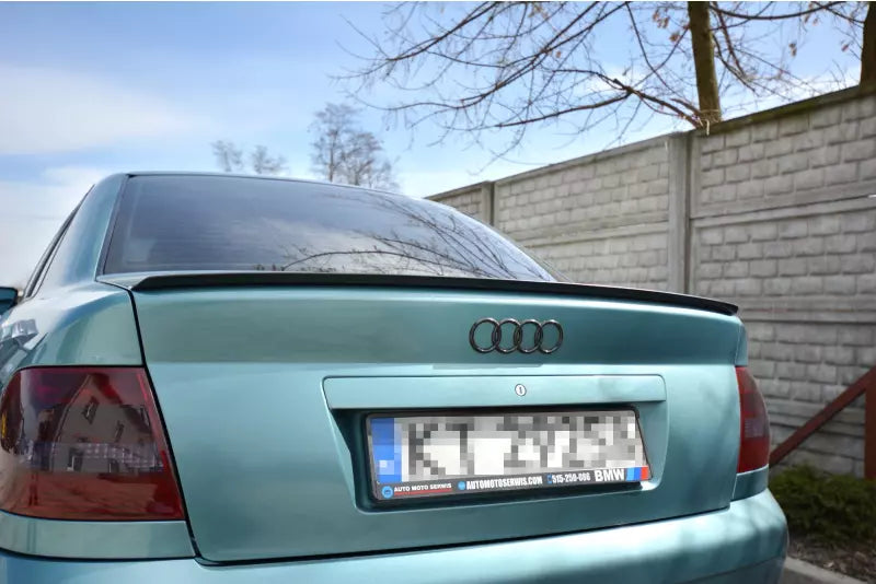 Maxton Design Heckspoiler Lippe für Audi A4 / S4 B5 Limousine Hochglanz schwarz – Ansicht 1