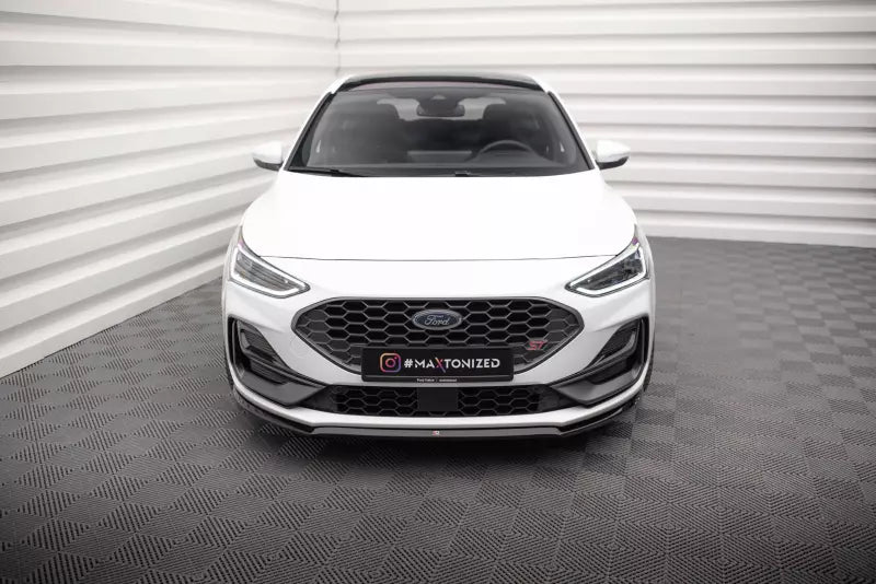 Maxton Design Frontlippe V.3 für Ford Focus ST-Line Mk4 Hochglanz schwarz – Ansicht 2
