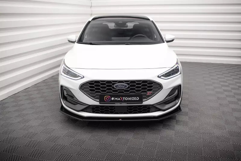 Maxton Design Frontlippe V.6 für Ford Focus ST-Line Mk4 Hochglanz schwarz – Ansicht 2