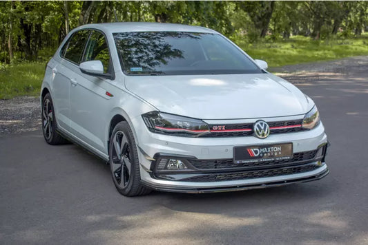 Maxton Design Frontlippe V.1 für VW Polo 6 GTI Hochglanz schwarz – Ansicht 1