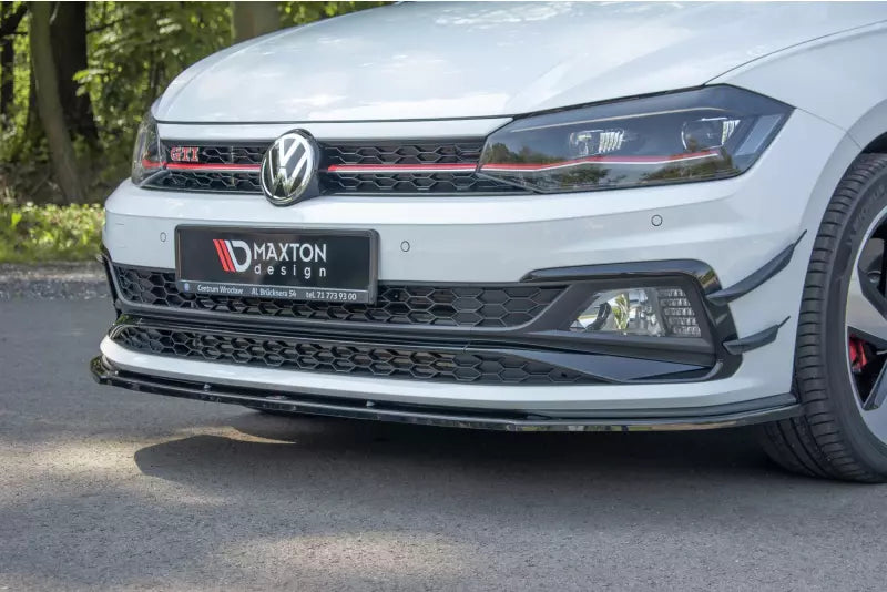 Maxton Design Frontlippe V.1 für VW Polo 6 GTI Hochglanz schwarz – Ansicht 3