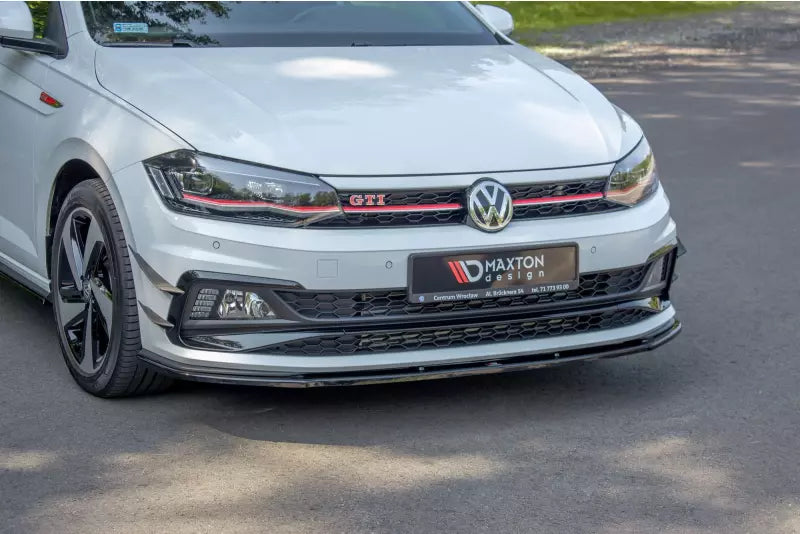 Maxton Design Frontlippe V.1 für VW Polo 6 GTI Hochglanz schwarz – Ansicht 4