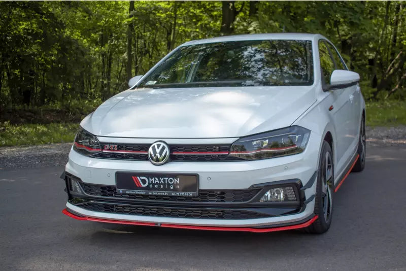 Maxton Design Frontlippe V.2 für VW Polo 6 GTI Hochglanz schwarz – Ansicht 3