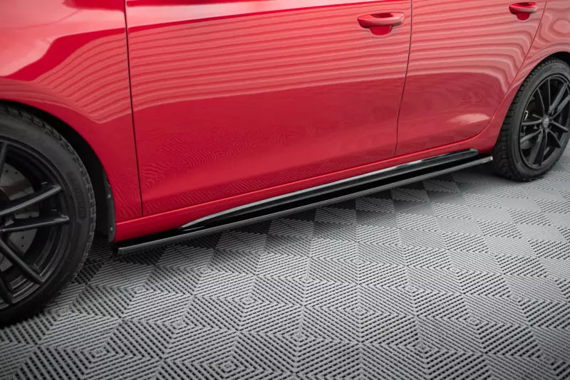 Maxton Design Seitenschweller (Paar) für VW Golf 6 GTI / GTD Hochglanz schwarz – Ansicht 1