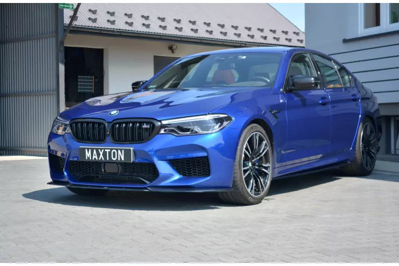 Maxton Design Frontlippe V.2 für BMW M5 F90 Hochglanz schwarz – Ansicht 1