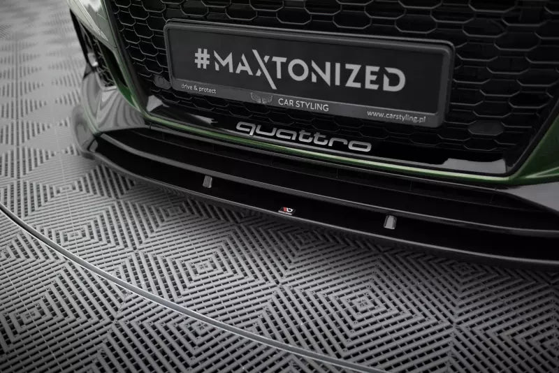 Maxton Design Frontlippe V.1 für Audi RS4 B9 Hochglanz schwarz – Ansicht 3