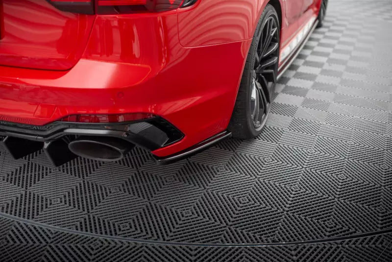 Maxton Design Diffusor Flaps für Audi RS4 B9 Avant Hochglanz schwarz – Ansicht 1