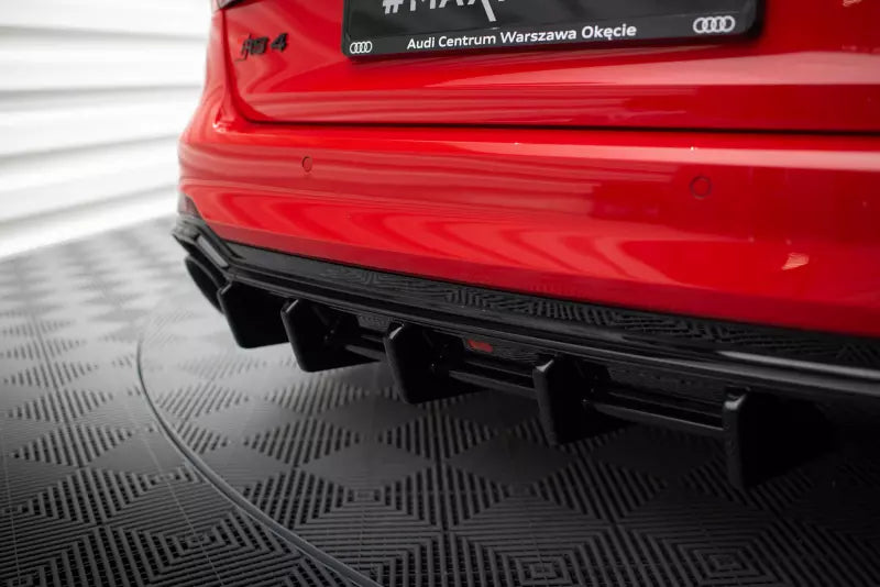 Maxton Design Heckdiffusor für Audi RS4 B9 Avant Hochglanz schwarz – Ansicht 4