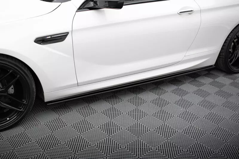Maxton Design Seitenschweller (Paar) für BMW 6er F13 M Paket Hochglanz schwarz – Ansicht 1