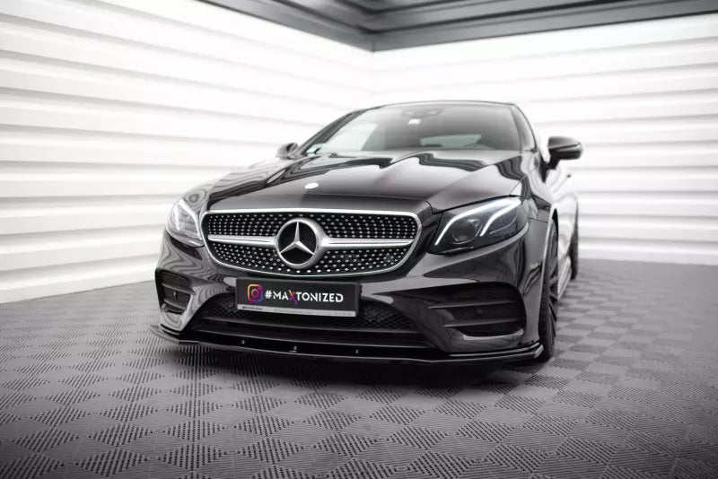 Maxton Design Frontlippe V.1 für Mercedes E-Klasse W213 Coupe AMG-Line Hochglanz schwarz – Ansicht 1