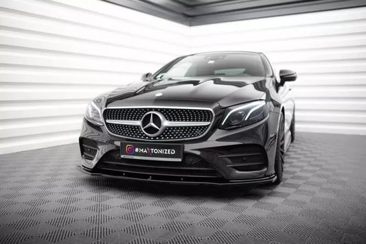 Maxton Design Frontlippe V.1 für Mercedes E-Klasse W213 Coupe AMG-Line Hochglanz schwarz – Ansicht 1