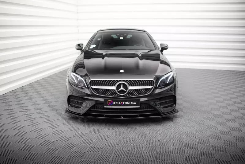 Maxton Design Frontlippe V.1 für Mercedes E-Klasse W213 Coupe AMG-Line Hochglanz schwarz – Ansicht 2