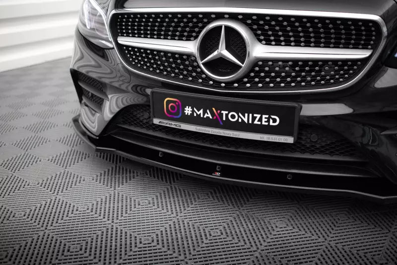 Maxton Design Frontlippe V.1 für Mercedes E-Klasse W213 Coupe AMG-Line Hochglanz schwarz – Ansicht 3