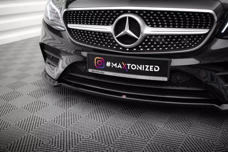Maxton Design Frontlippe V.2 für Mercedes E-Klasse W213 Coupe AMG-Line Hochglanz schwarz – Ansicht 3