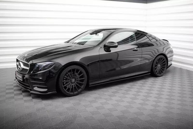 Maxton Design Seitenschweller (Paar) für Mercedes E-Klasse W213 Coupe AMG-Line Hochglanz schwarz – Ansicht 3