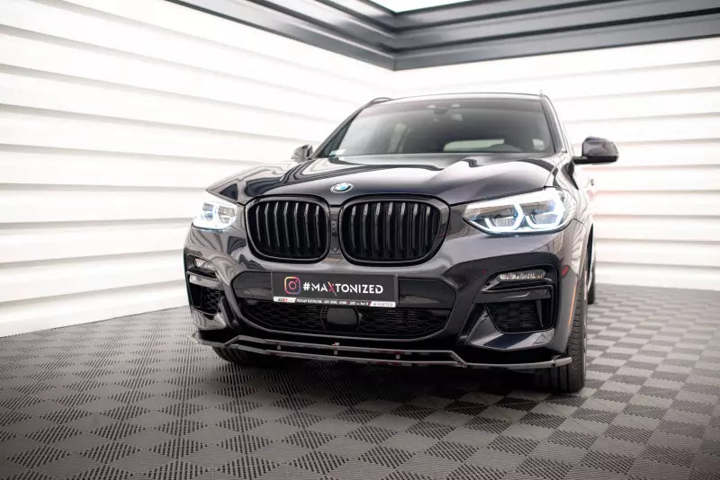 Maxton Design Frontlippe V.1 für BMW X3 G01 M-Paket Hochglanz schwarz – Ansicht 1