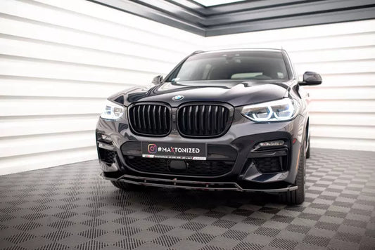 Maxton Design Frontlippe V.1 für BMW X3 G01 M-Paket Hochglanz schwarz – Ansicht 1